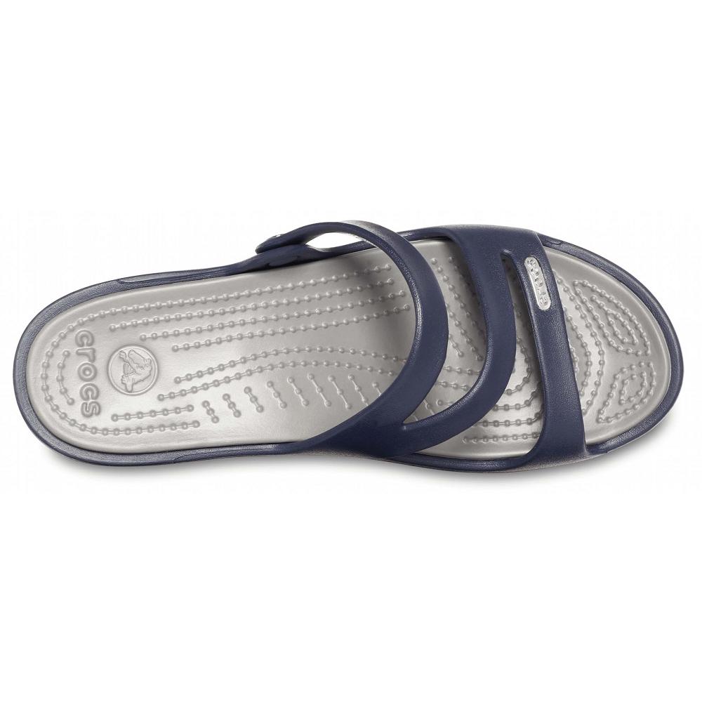 Sandales Crocs Patricia Femme Bleu Marine | France 0480SGLO